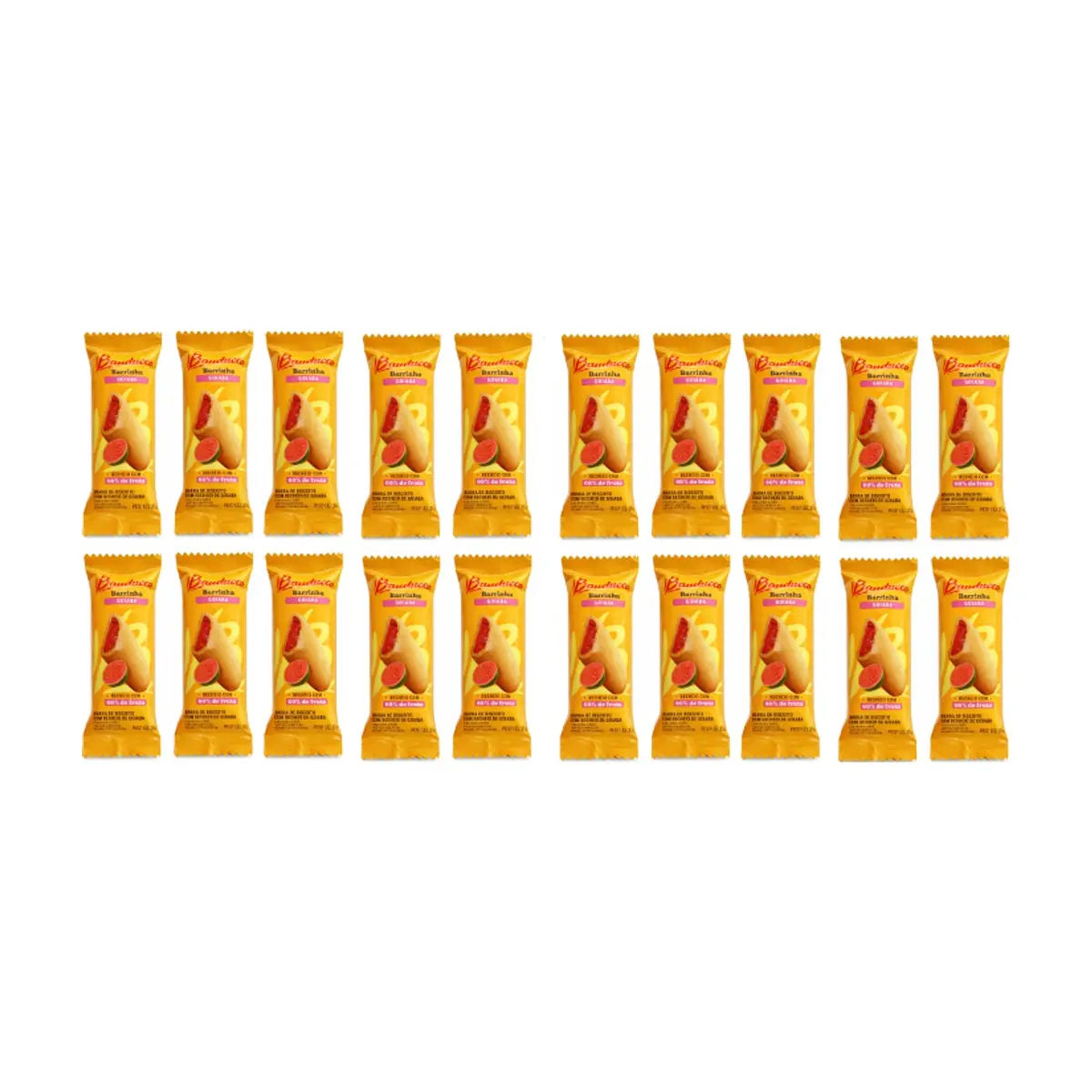 Bizcocho con relleno a sabor guayaba Bauducco (20 x 30 g / 1.05 oz)