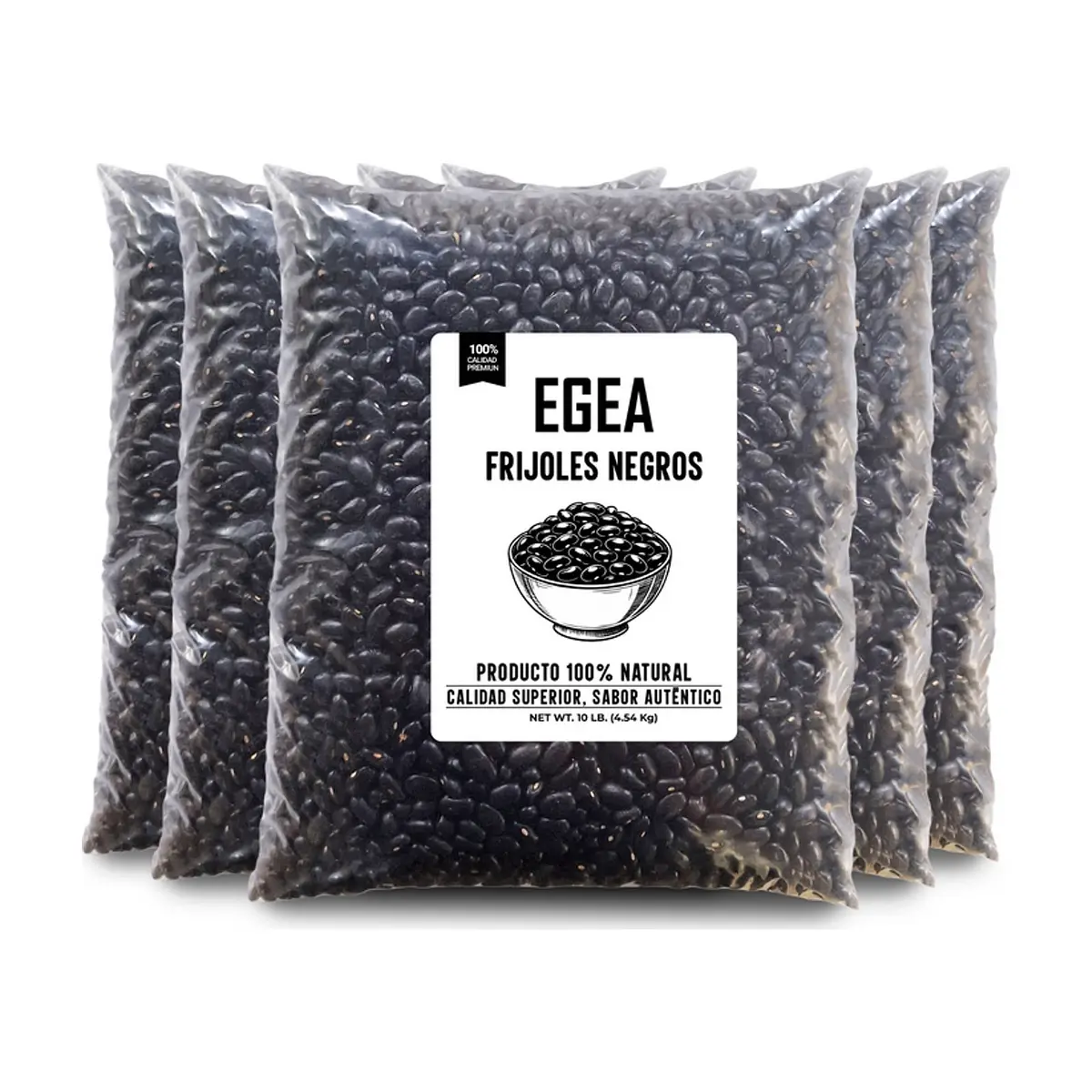 Frijoles negros EGEA (5 x 4.54 kg / 10 lb)