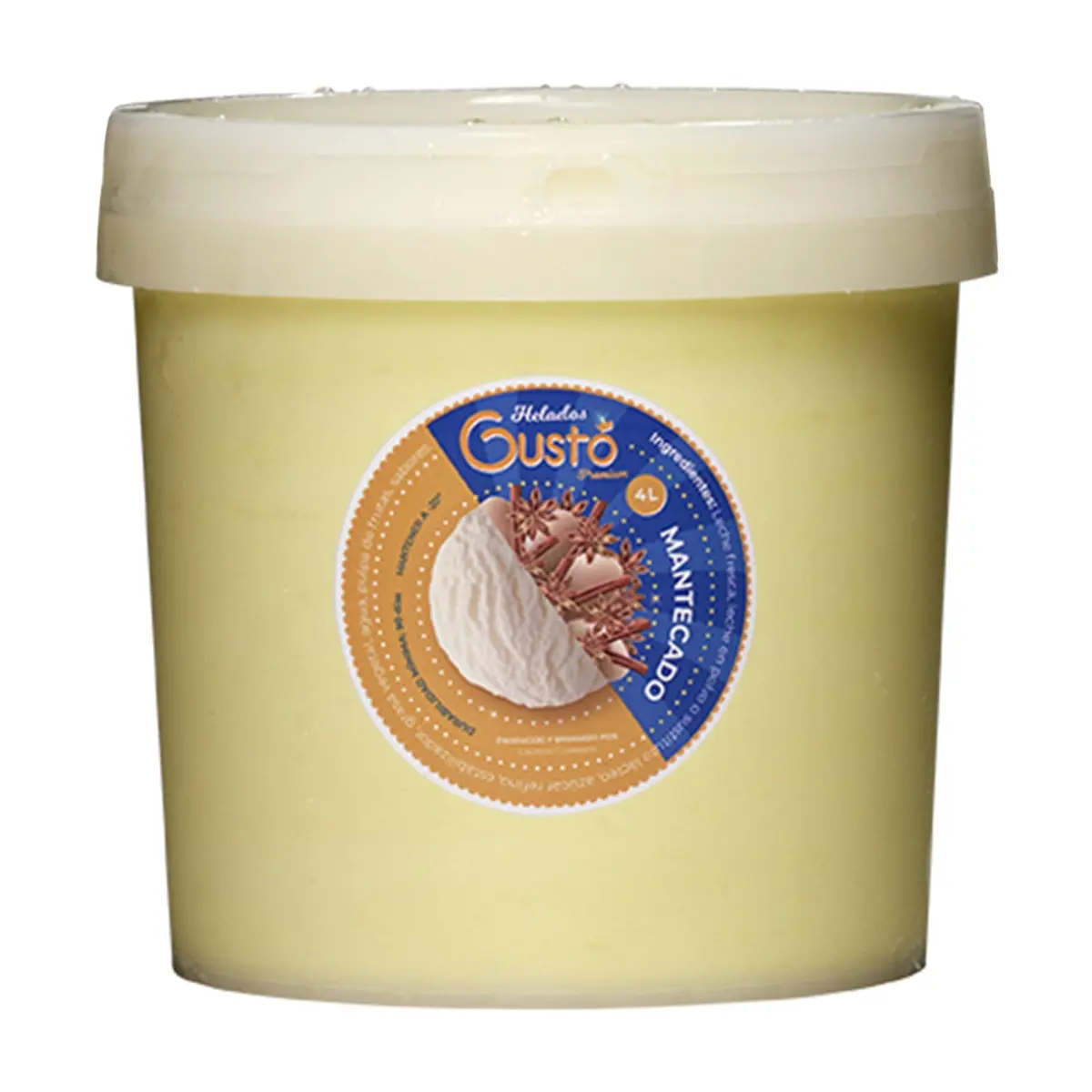 Helado Premium de mantecado Gustó (4 L) - Miniatura 3