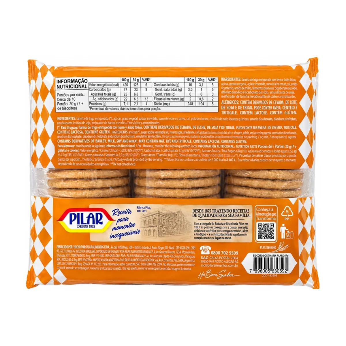 Galleta dulce tradicional Maria Pilar (307 g / 10.8 oz) - Thumbnail 2