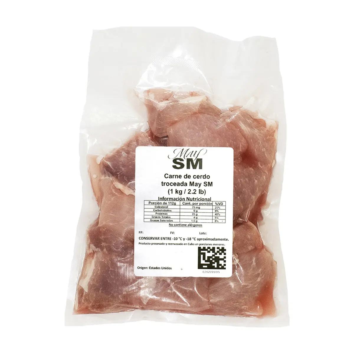 Carne de cerdo troceada May SM (1 kg / 2.2 lb) - Thumbnail 2
