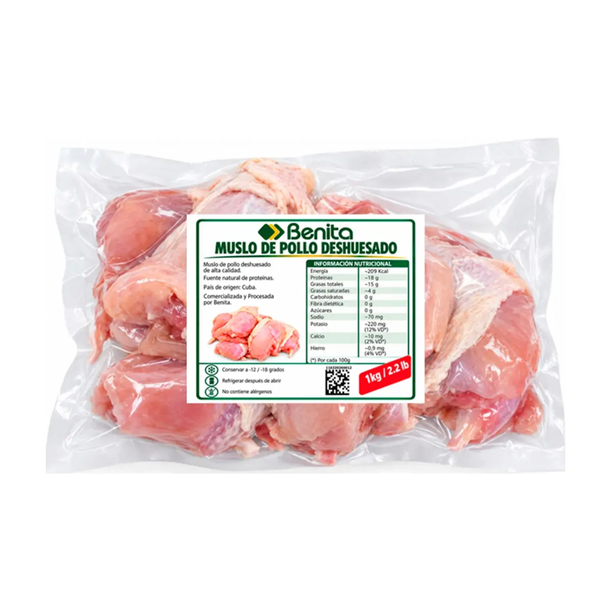 Muslo de pollo deshuesado Benita (1 kg / 2.2 lb) - Thumbnail 2
