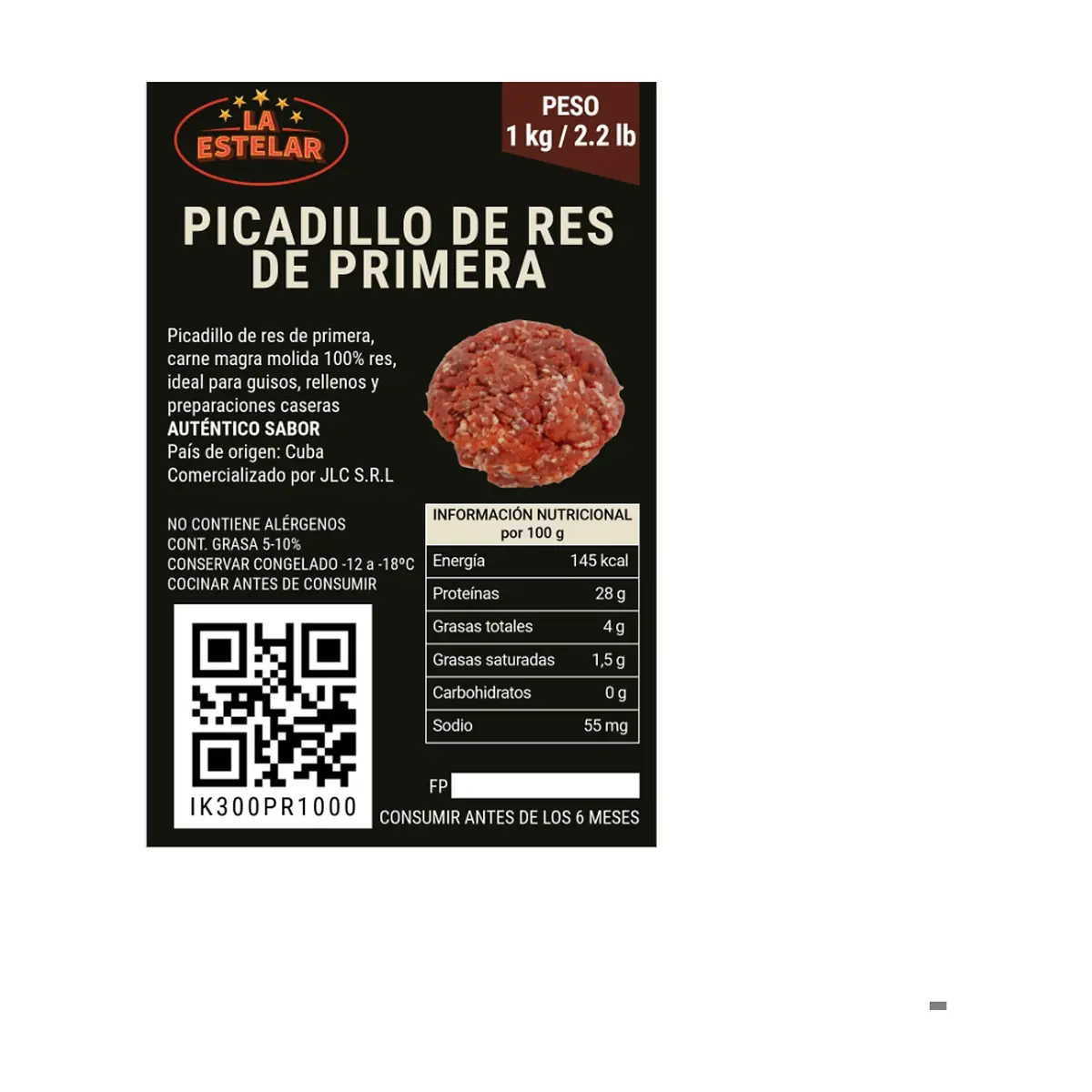 Picadillo de res de primera La Estelar (1 kg / 2.2 lb) - Thumbnail 3