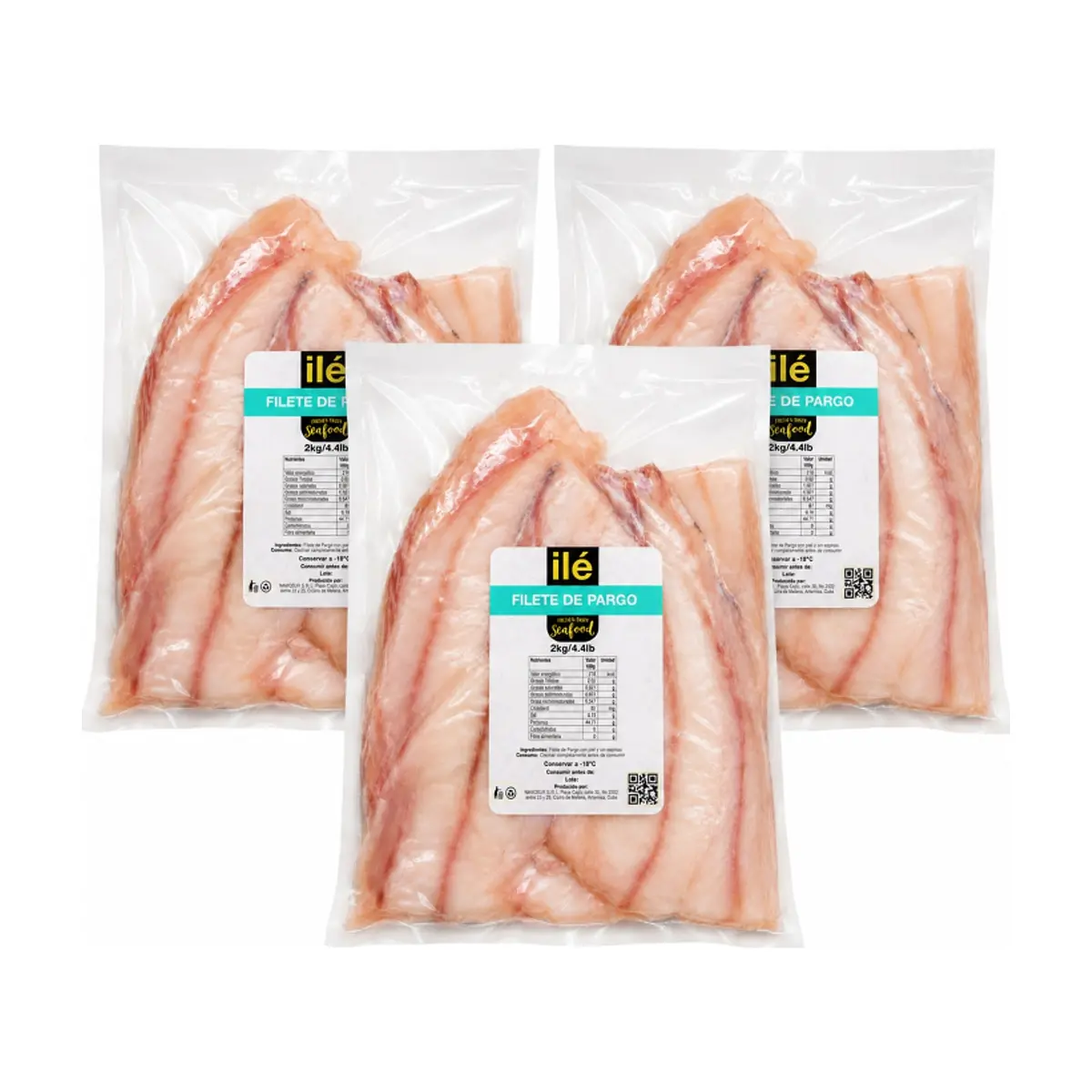 Filete de pescado pargo Ilé (3 x 2 kg / 4.4 lb) - Miniatura 1
