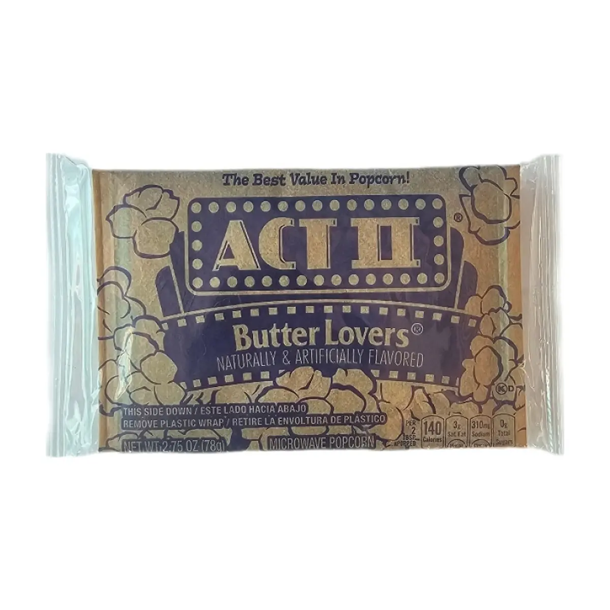 Palomitas de maíz sabor mantequilla ACT II (78 g / 2.75 oz) - Thumbnail 2