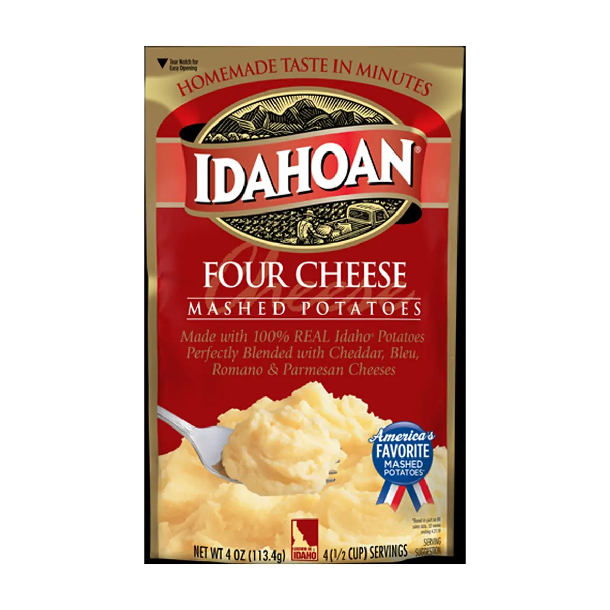 Puré de papa con cuatro quesos Idahoan (113.4 g / 4 oz) - Miniatura 2