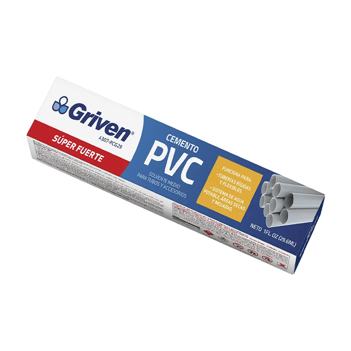 Cemento solvente para tuberías Griven (29.6 ml) - Thumbnail 5