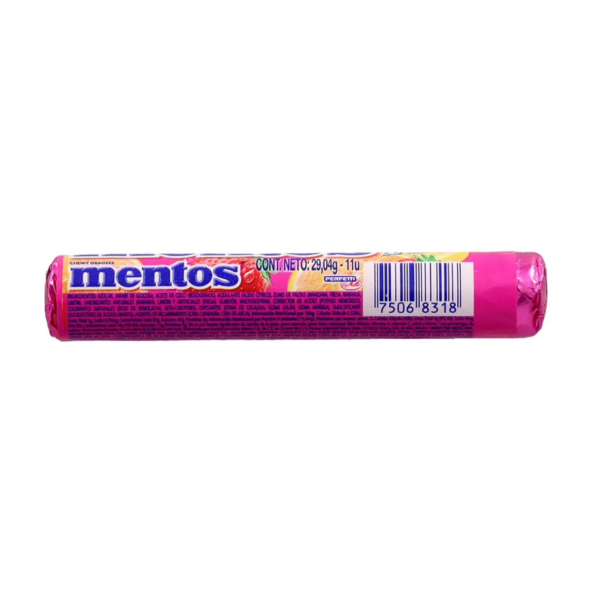 Caramelo masticable sabor fruta Mentos (29.04 g / 1.02 oz) - Thumbnail 2