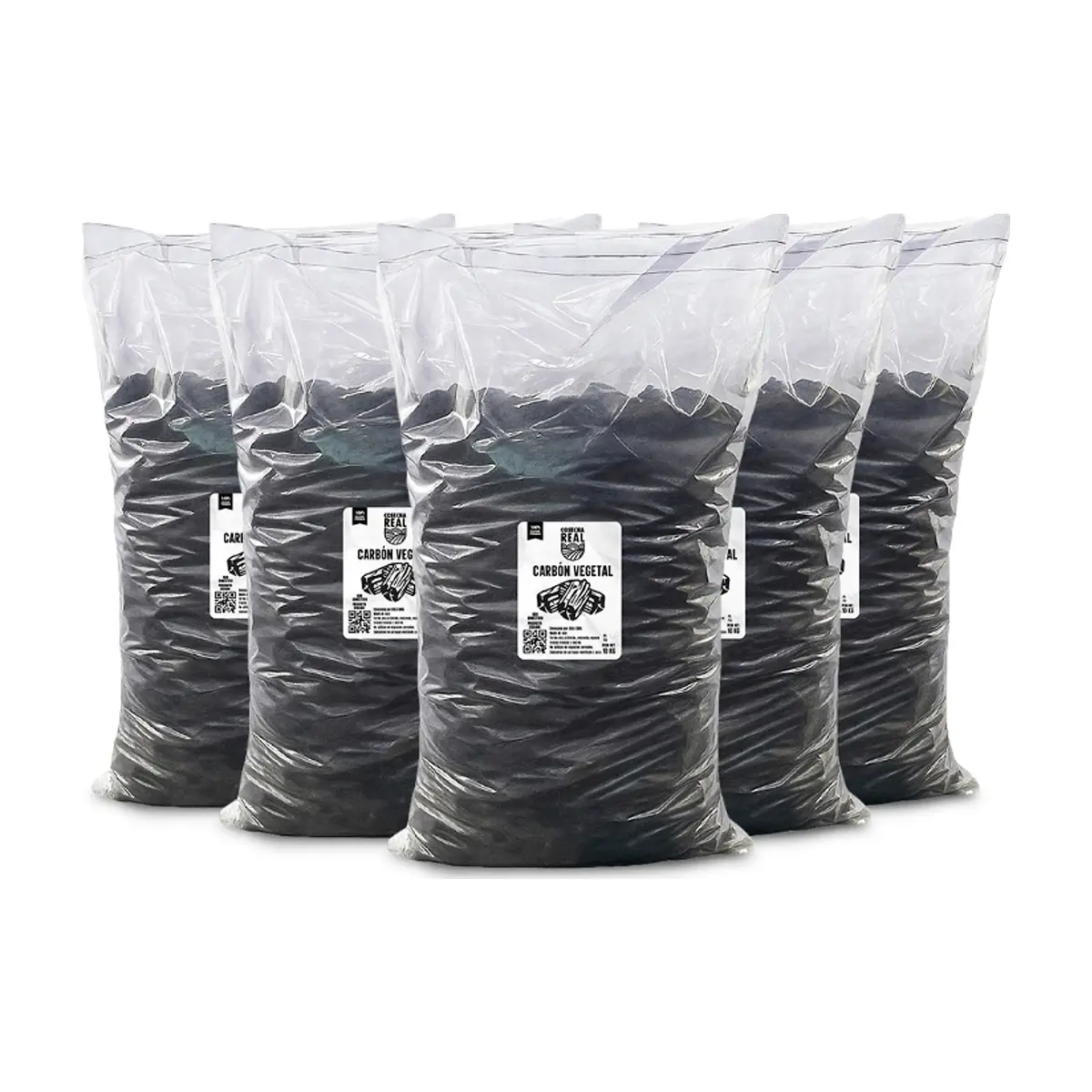 Carbón vegetal Cosecha Real (5 x 10 kg / 22 lb)