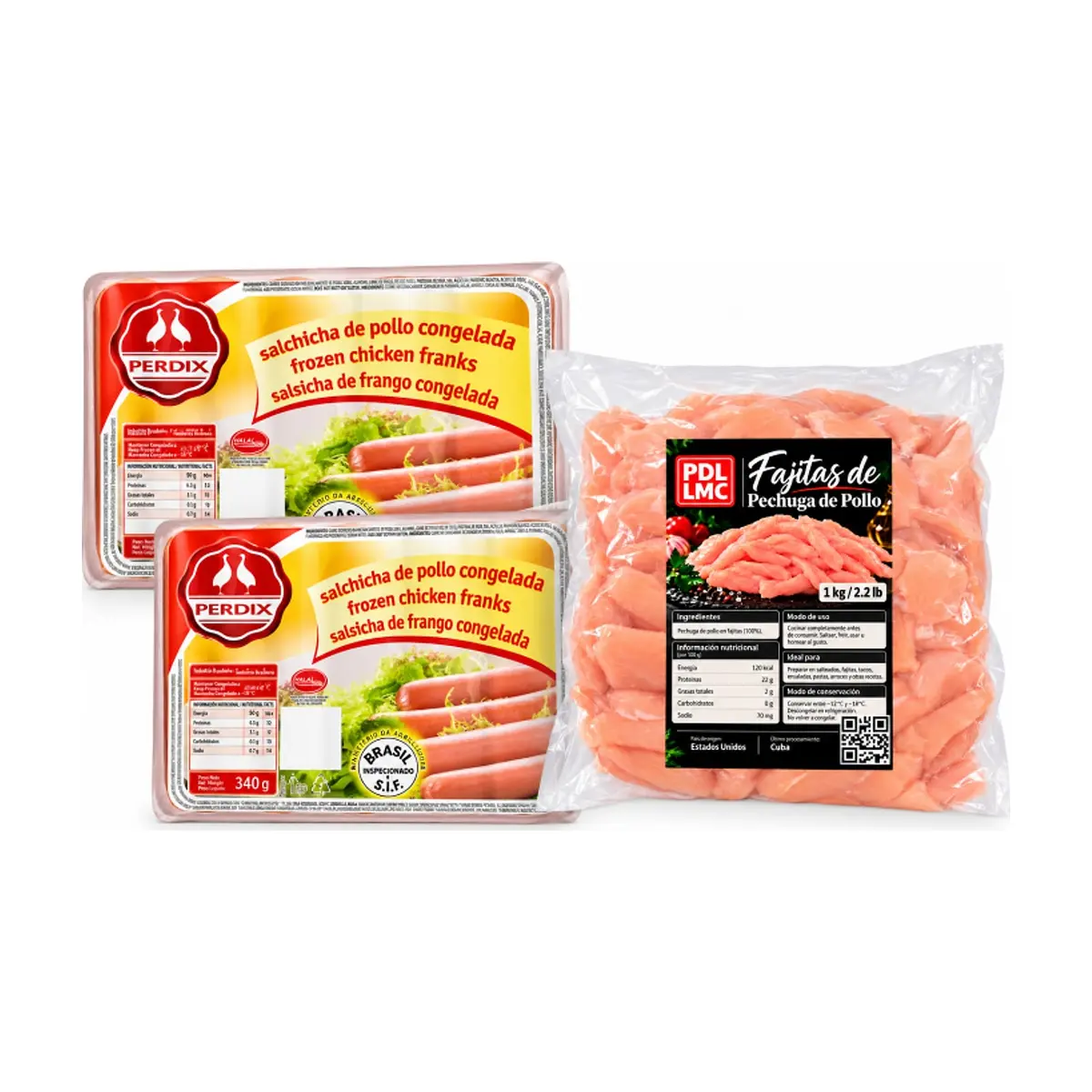 Salchichas de pollo + Fajitas de Pechuga - Imagen 1