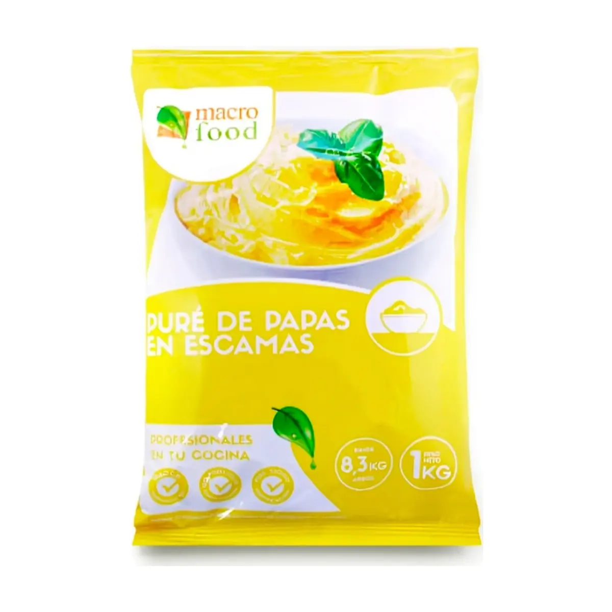 Puré de papa en escama Macro Food (1 kg / 2.2 lb)