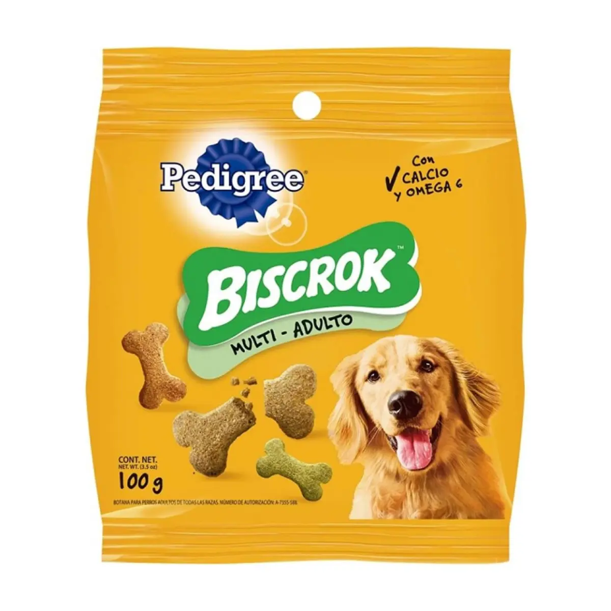 Galletas para perro adulto Pedigree (100 g / 3.52 oz)