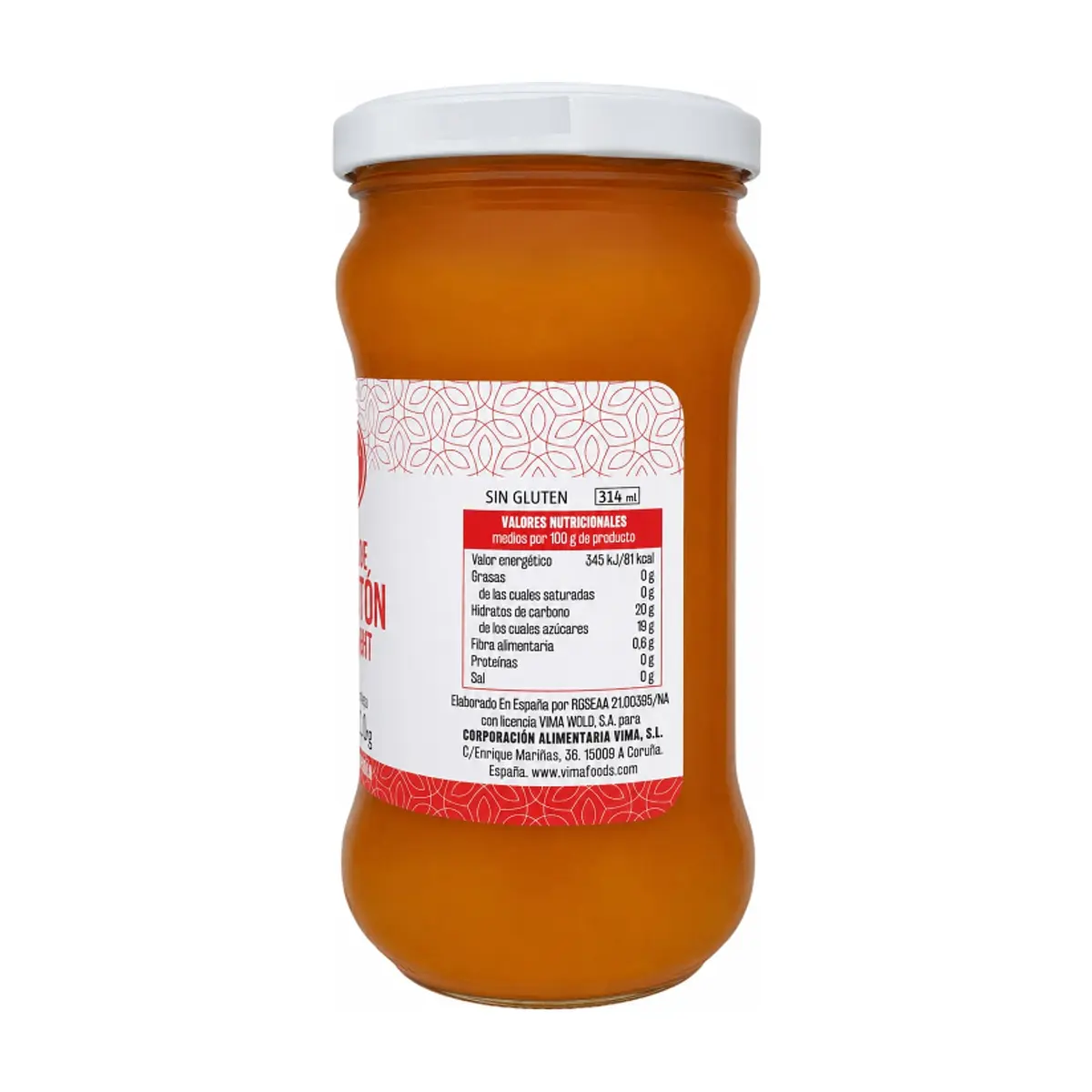 Confitura de melocotón light Vima Foods (310 g / 10.93 oz) - Thumbnail 4