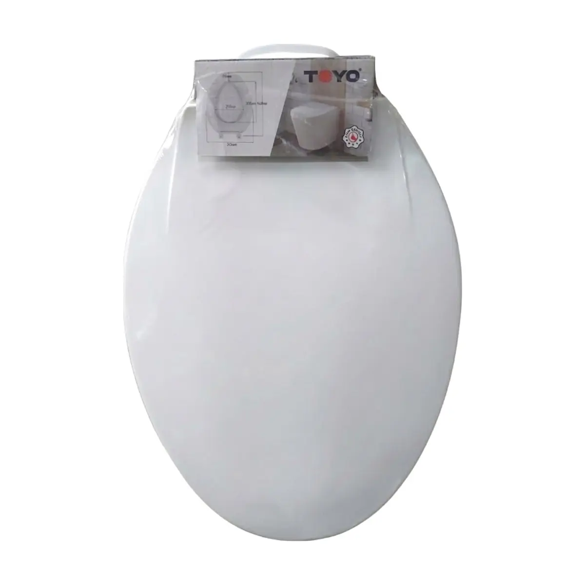 Cubierta para asiento de inodoro de 17 pulgadas blanca TOYO (1 U)