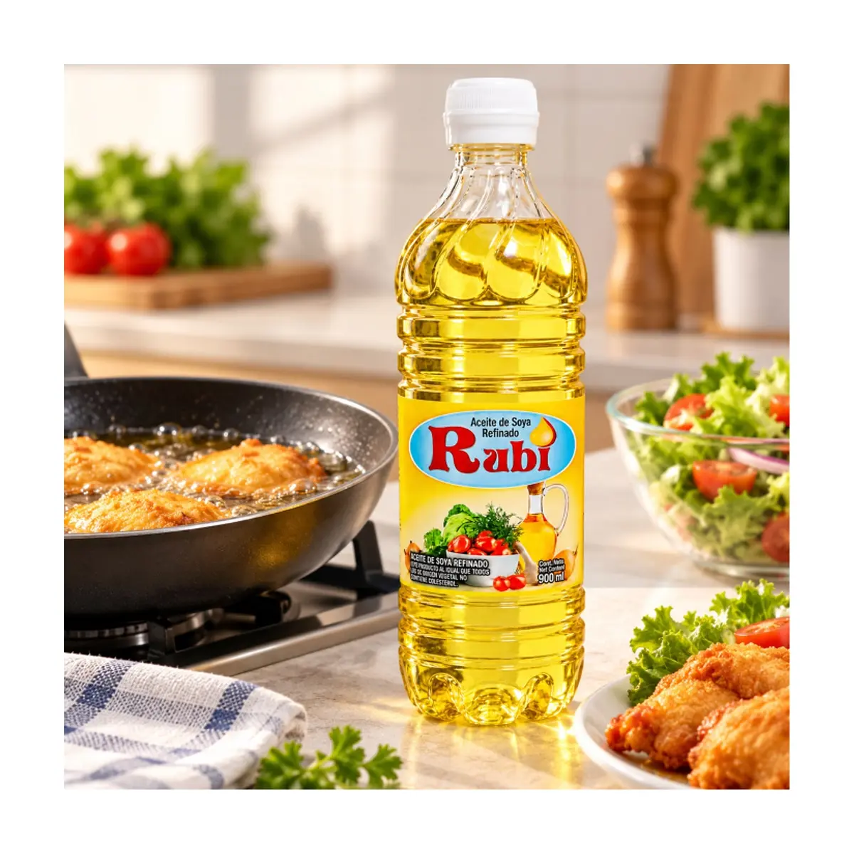 Aceite de soya refinado Rubi (900 ml) - Thumbnail 5