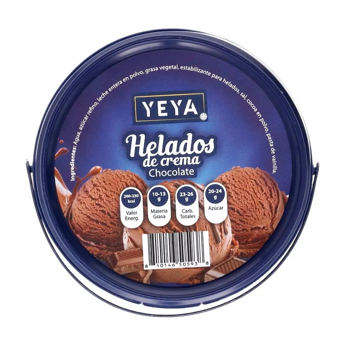 Helado de crema sabor a chocolate YEYA (500 ml) - Thumbnail 4