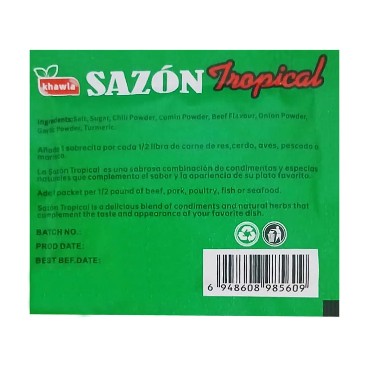 Sazón tropical Khawla (6 g) - Thumbnail 2