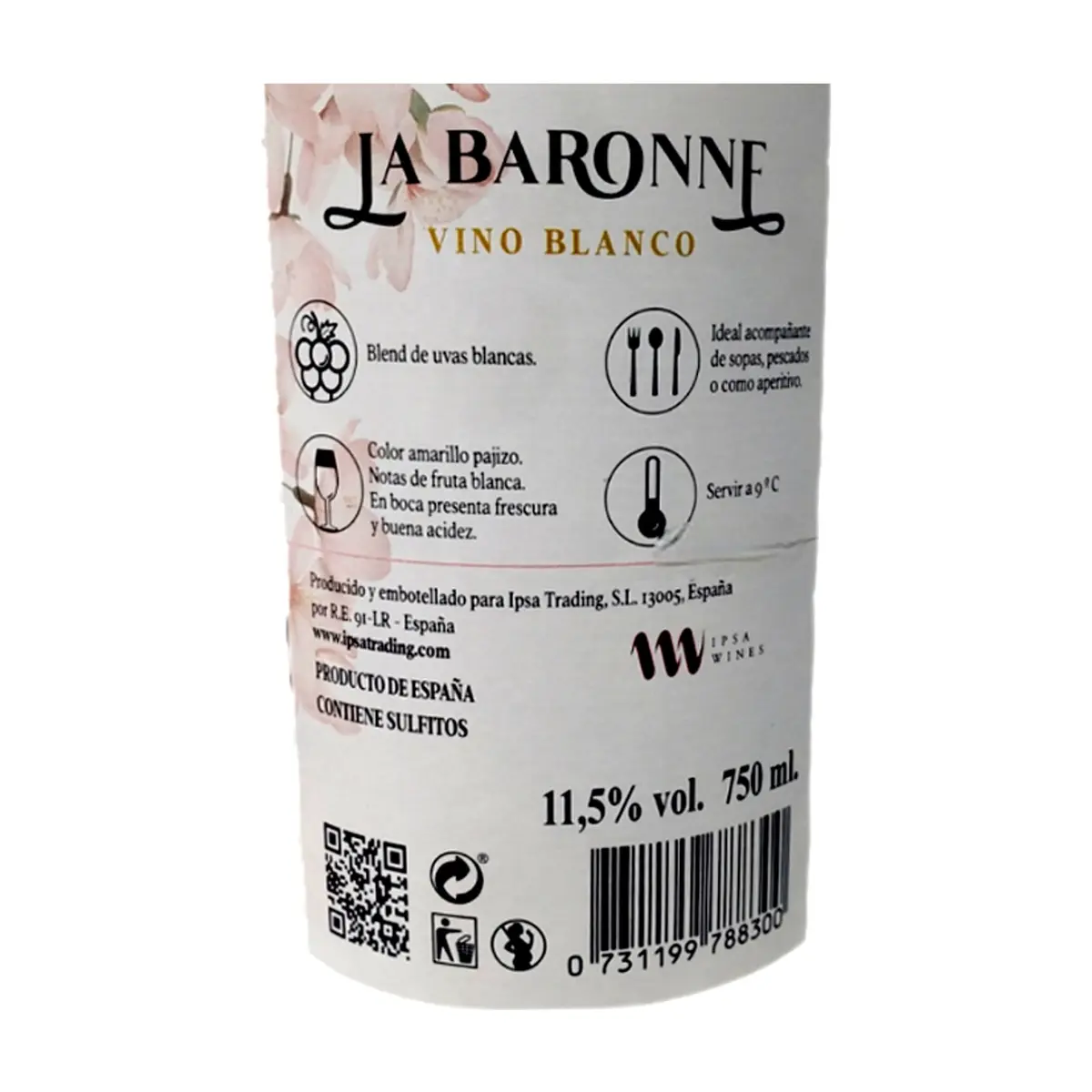 Vino blanco La Baronne (750 ml) - Thumbnail 6