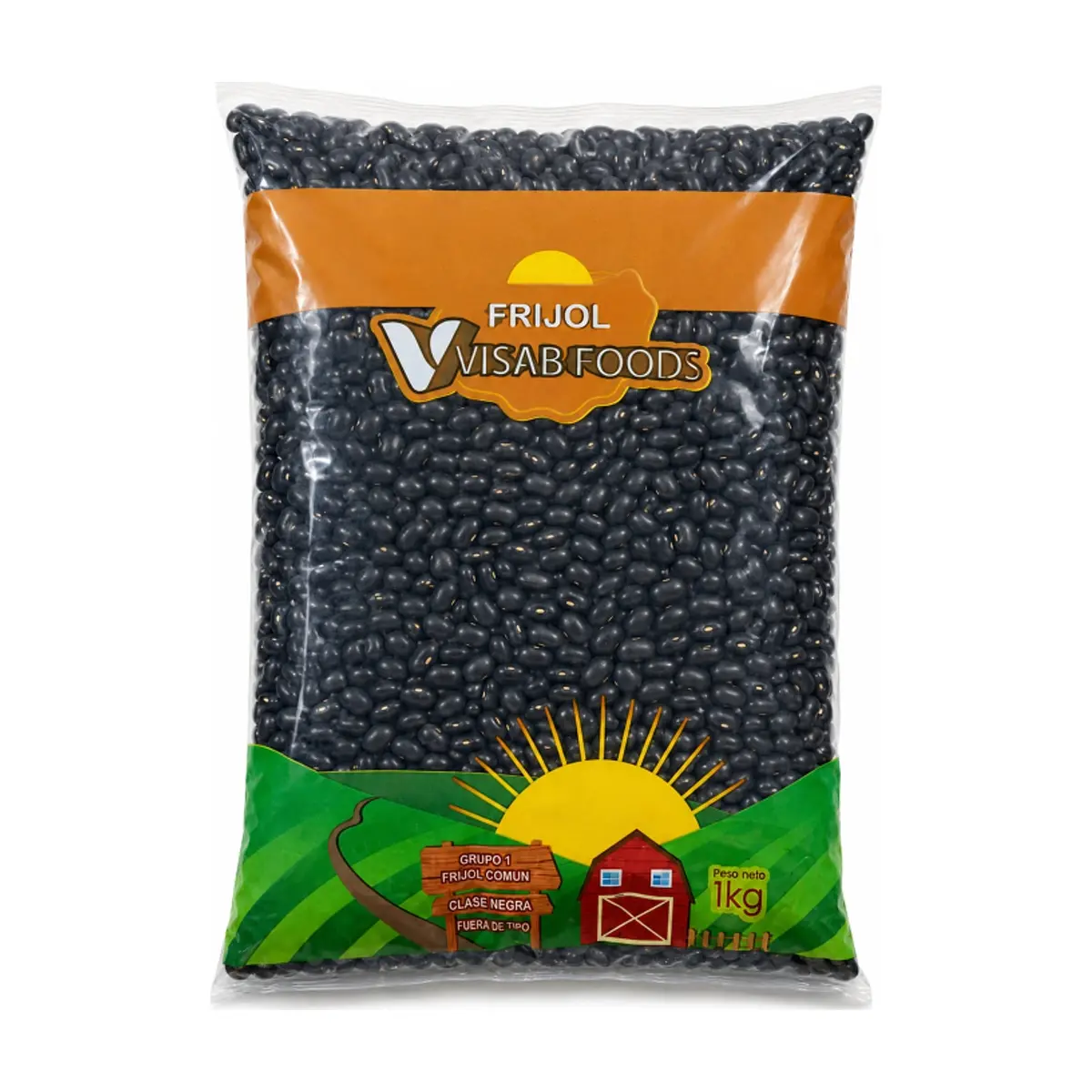 Frijoles negros Visab Foods (2 x 1 kg / 2.2 lb) - Thumbnail 2
