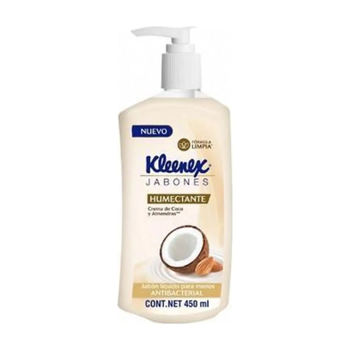 Jabón Líquido Crema de Coco y Almendras (450 ml) KLEENEX