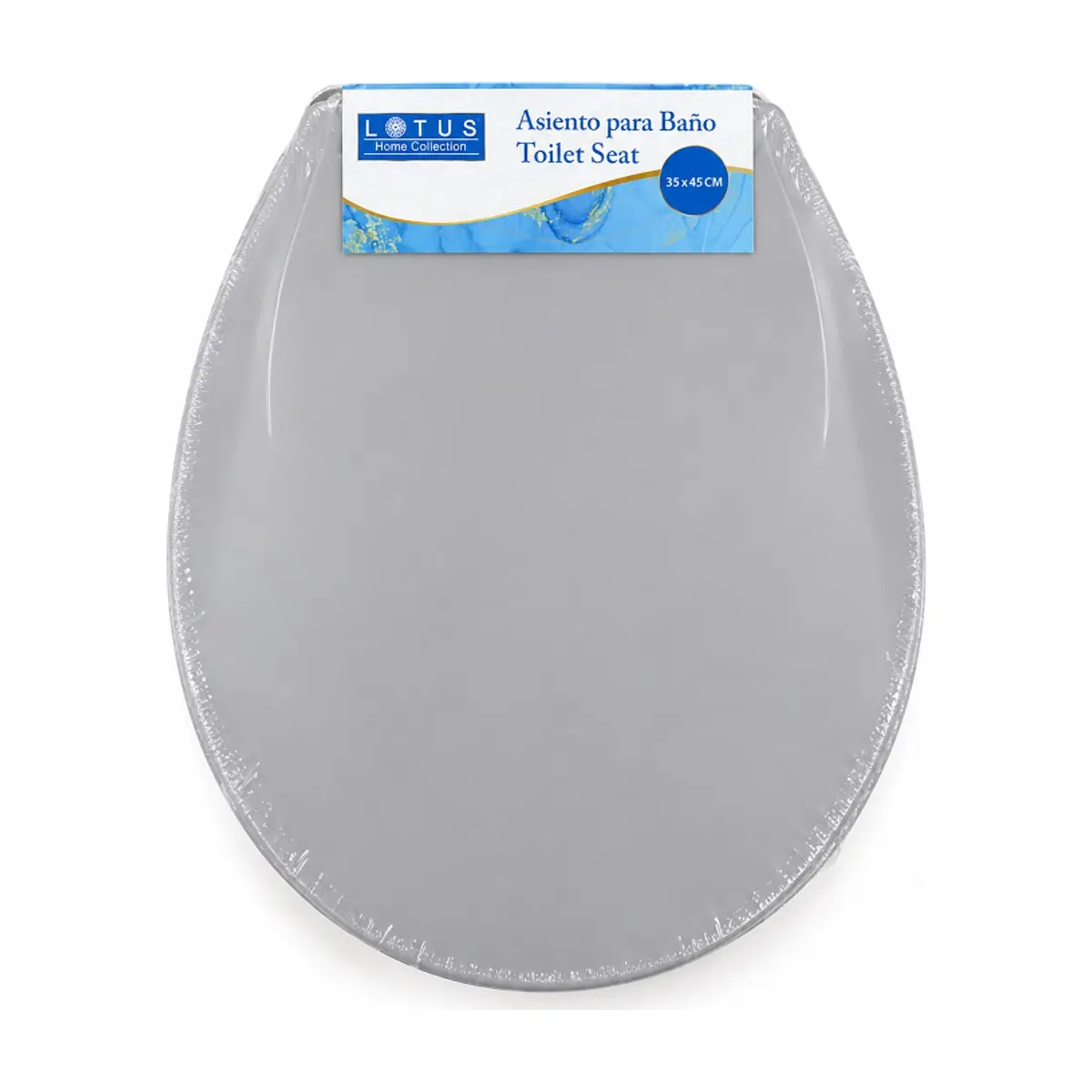 Asiento gris para baño Lotus (1 U) - Miniatura 4