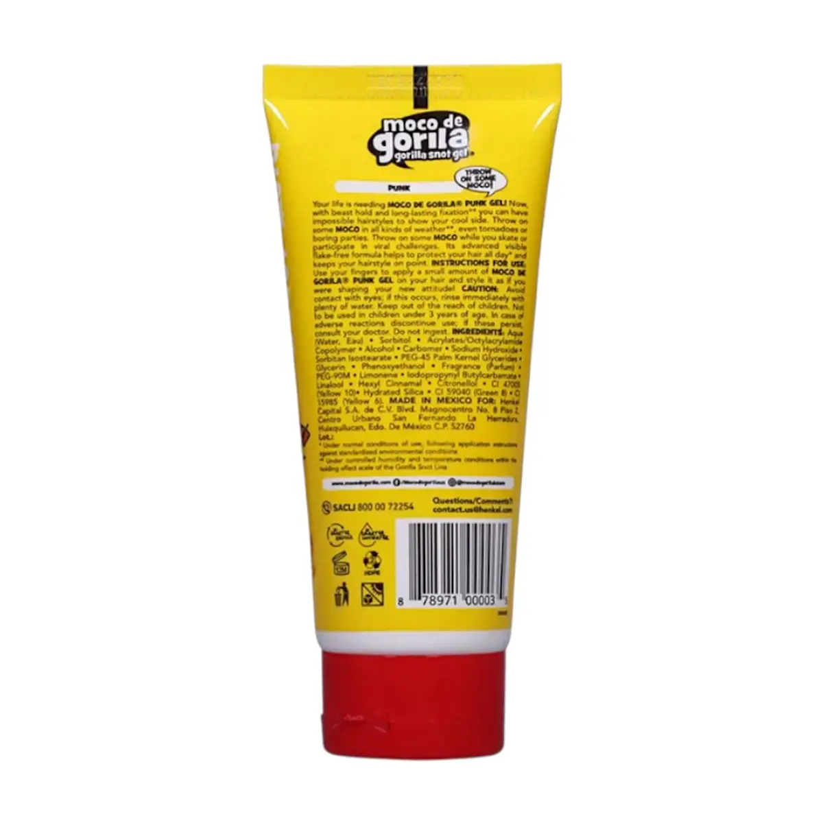 Gel para el cabello punk Moco de Gorila (80 g / 2.82 oz) - Thumbnail 5