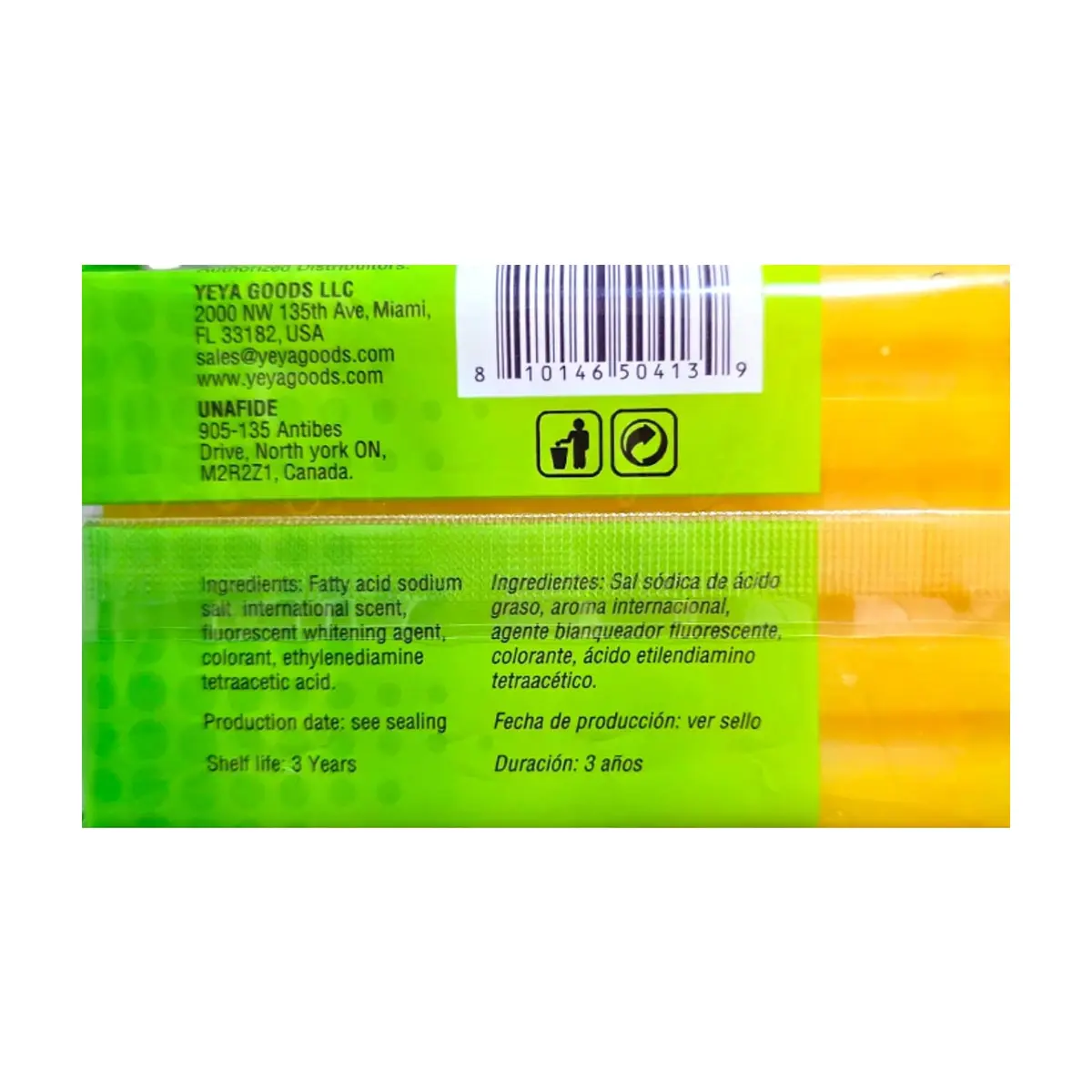 Jabón de lavar con aroma a limón YEYA (250 g / 8.8 oz) - Thumbnail 3