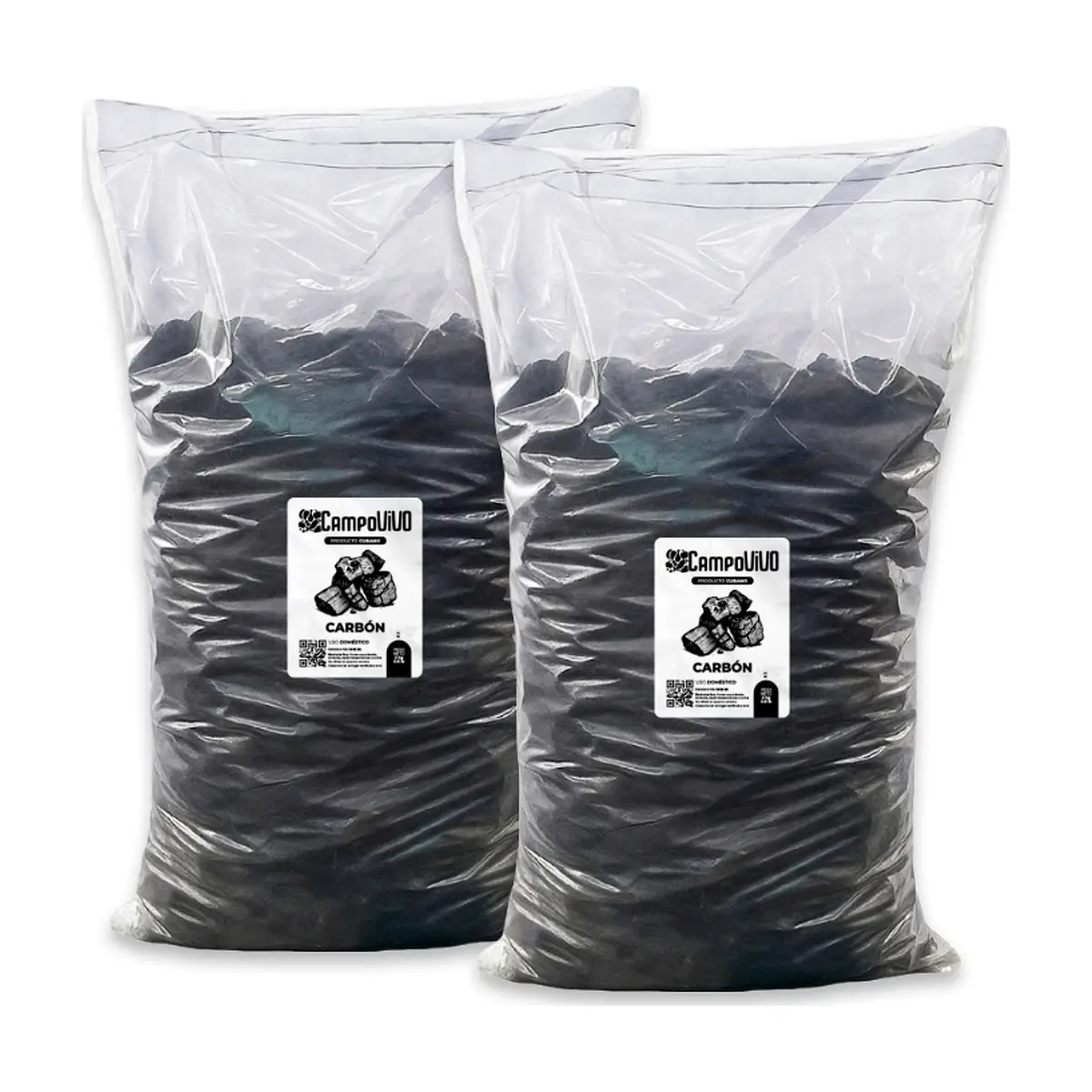 Carbón vegetal Campo Vivo (2 x 3 kg / 6.6 lb)