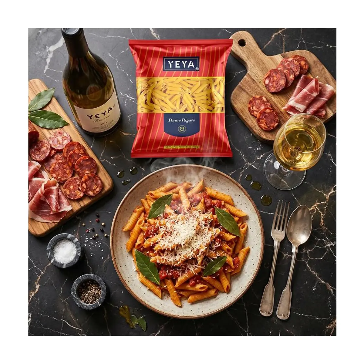 Pasta penne YEYA (400 g / 14.1 oz) - Thumbnail 4