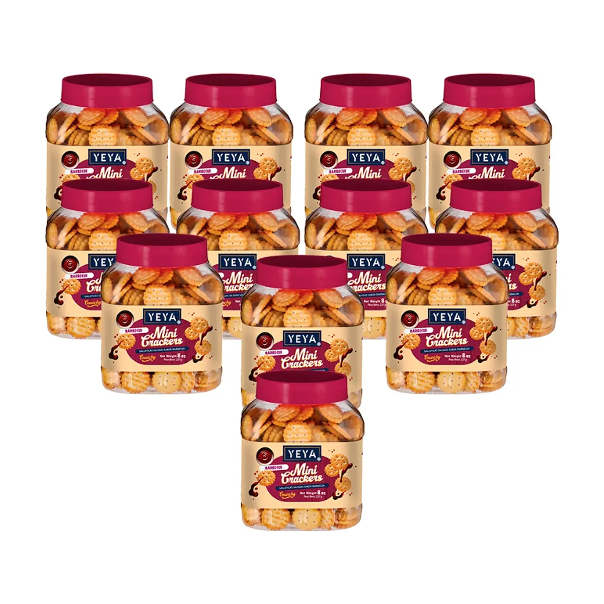 Galleticas saladas sabor barbacoa YEYA (12 x  227 g )