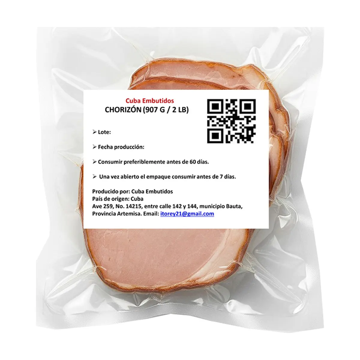 Chuletas de lomo de cerdo ahumado sin y sin hueso Cuba Embutidos (454 g / 1 lb) - Thumbnail 3