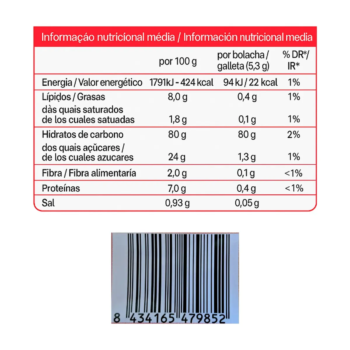Galletas maría Cuétara (800 g / 1.76 lb) - Thumbnail 8