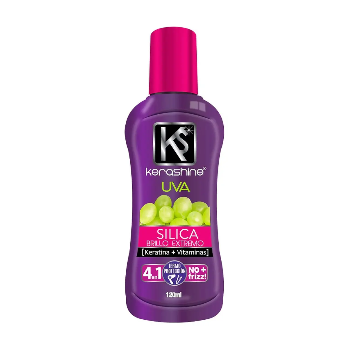 Silica nutritiva con óleo de uva y pro-keratina Kerashine (120 ml / 4.05 oz. fl.)