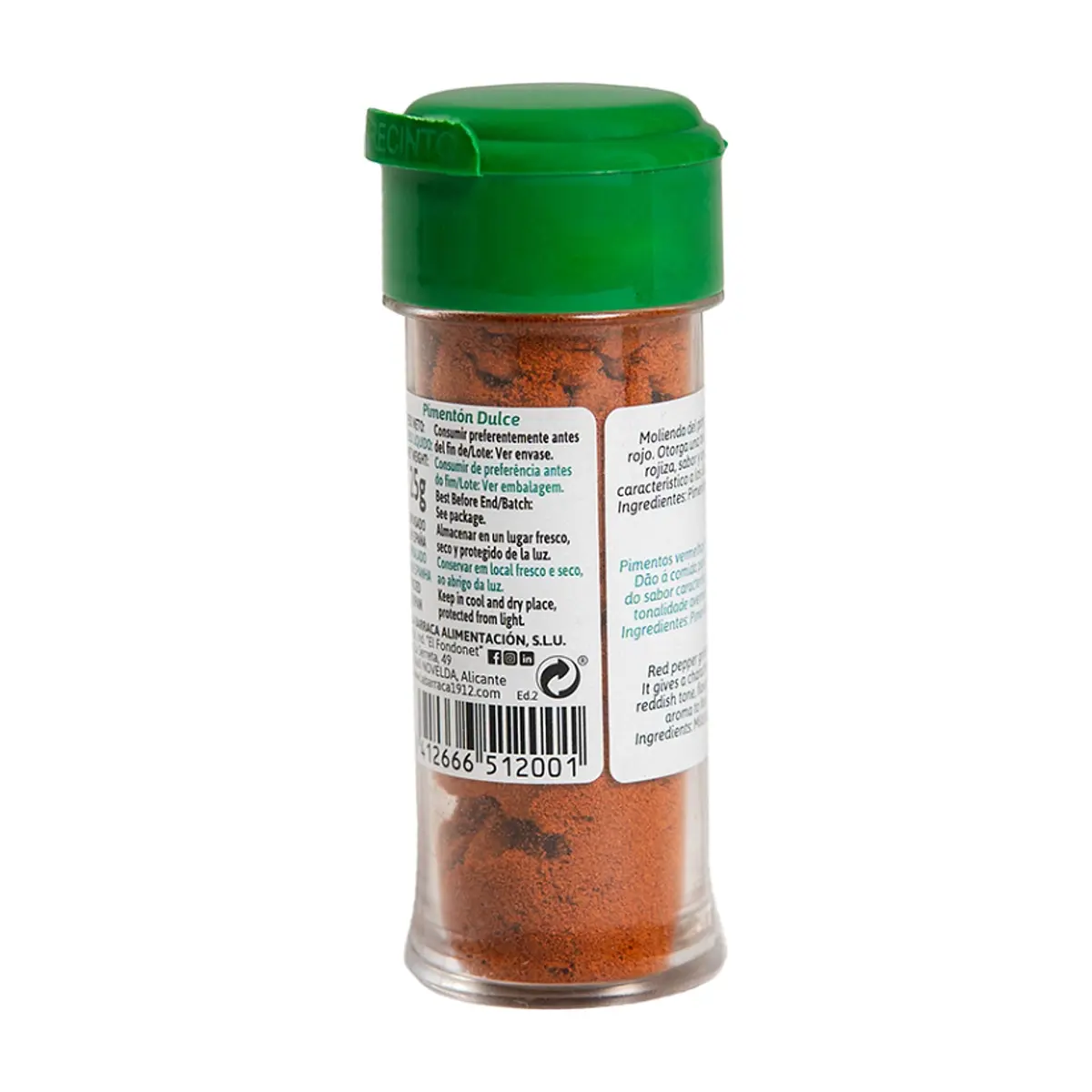 Pimentón dulce La Barraca (25 g / 0.88 oz) - Thumbnail 2