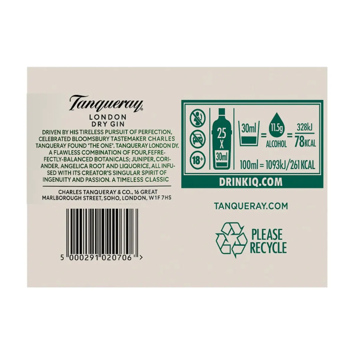 Ginebra Tanqueray (750 ml) - Thumbnail 4