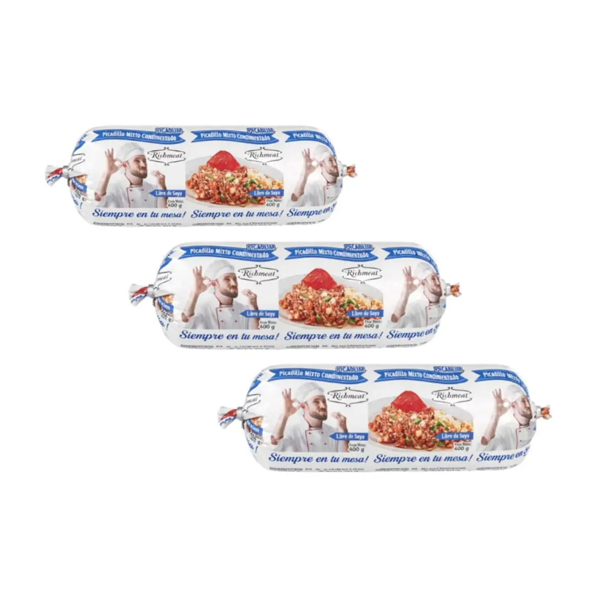 Picadillo mixto condimentado Richmeat (3 x 400 g / 14.10 oz)