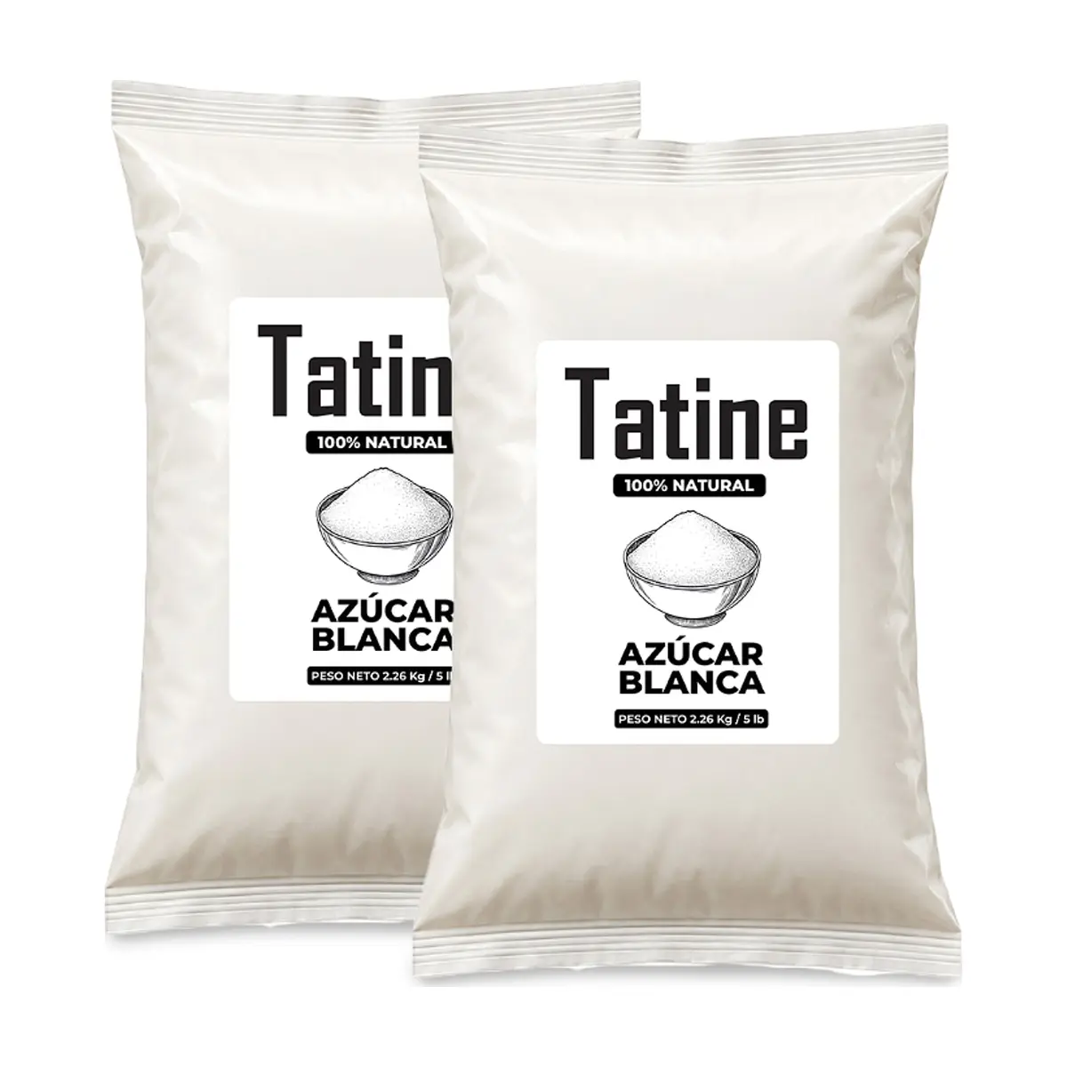 Azúcar blanca Tatine (2 x 2.26 kg / 5 lb)