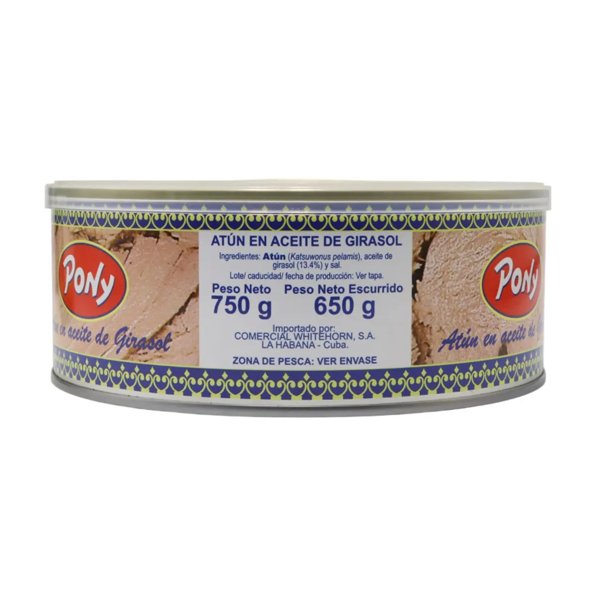 Atún en aceite de girasol Pony (750 g / 1.65 lb) - Miniatura 3
