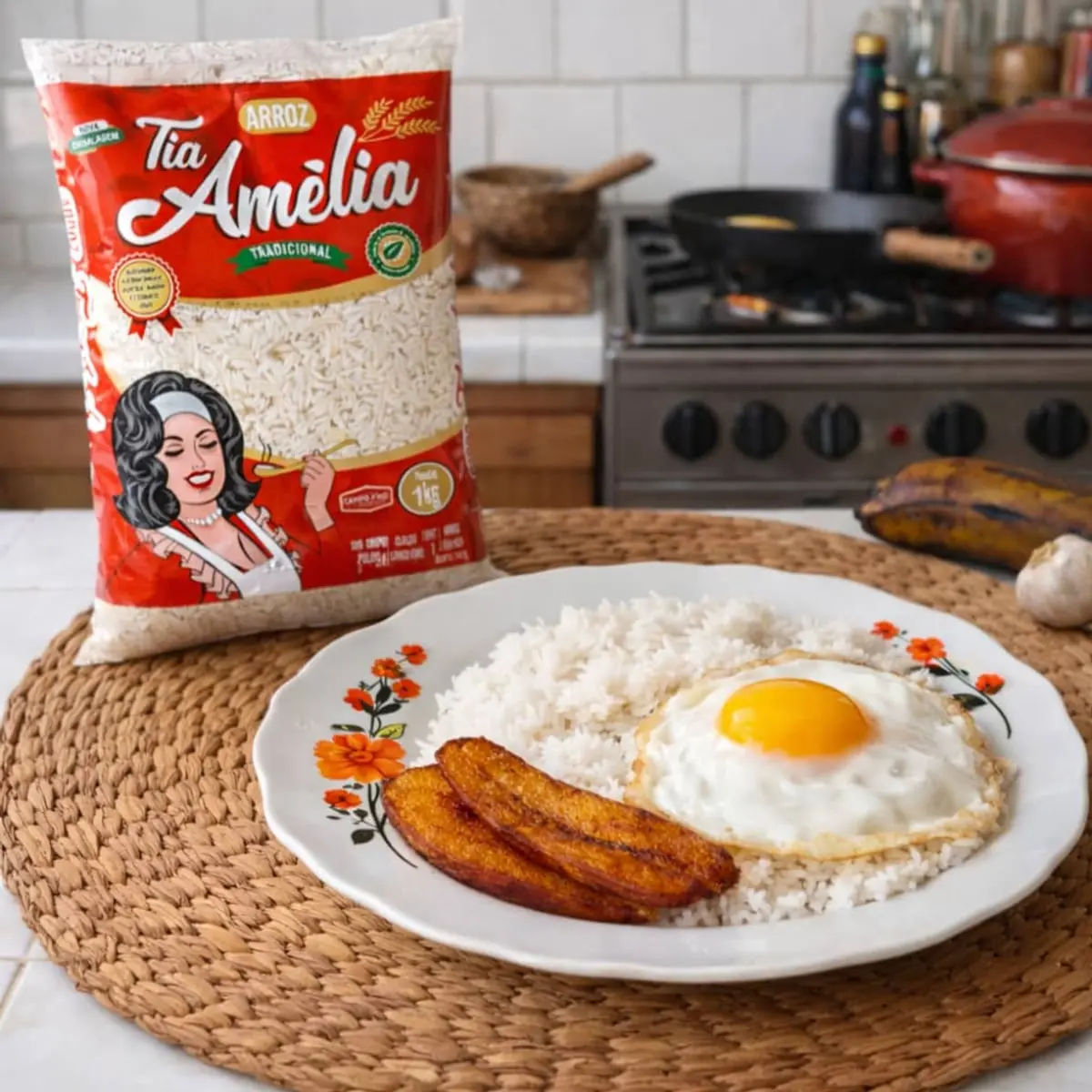 Arroz blanco de grano largo fino Tia Amélia (1 kg / 2.2 lb) - Thumbnail 4
