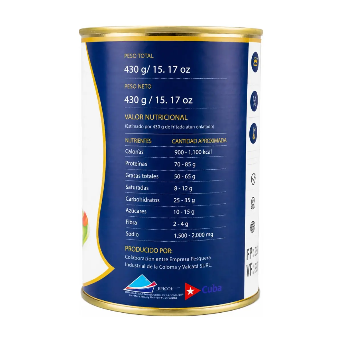 Fritada de atún Valcatá SURL (430 g / 15.17 oz) - Thumbnail 2