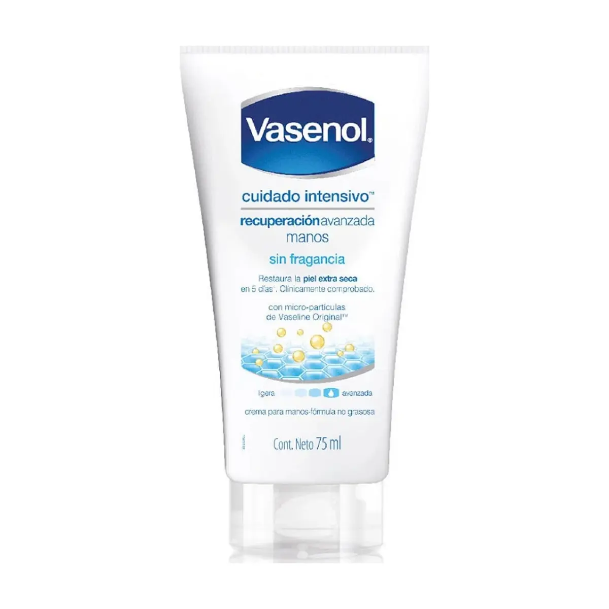 Crema para manos sin fragancia Vasenol (75 ml)