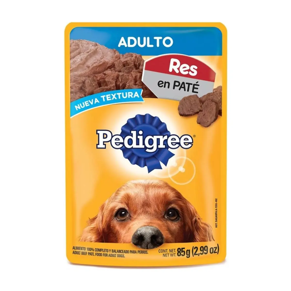 Alimento res en paté para perro adulto Pedigree (85 g / 2.99 oz)