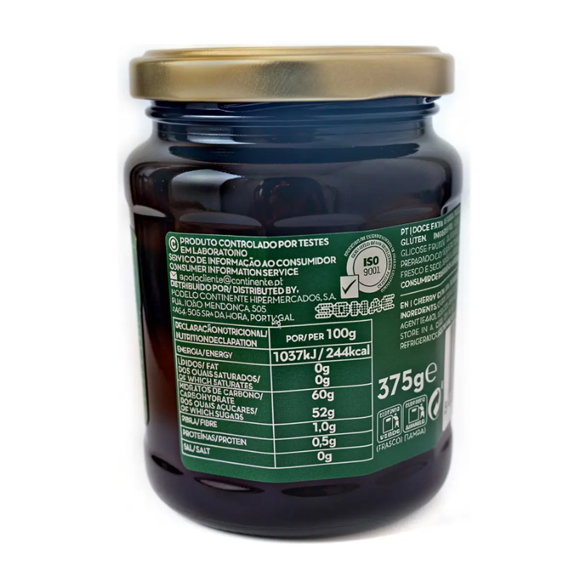 Mermelada extra de cereza Continente (375 g / 13.23 oz) - Thumbnail 2