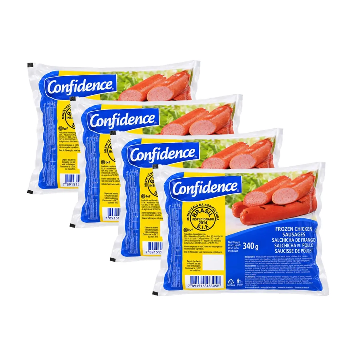 Confidence Chicken Sausages (4 x 340 g / 12 oz)