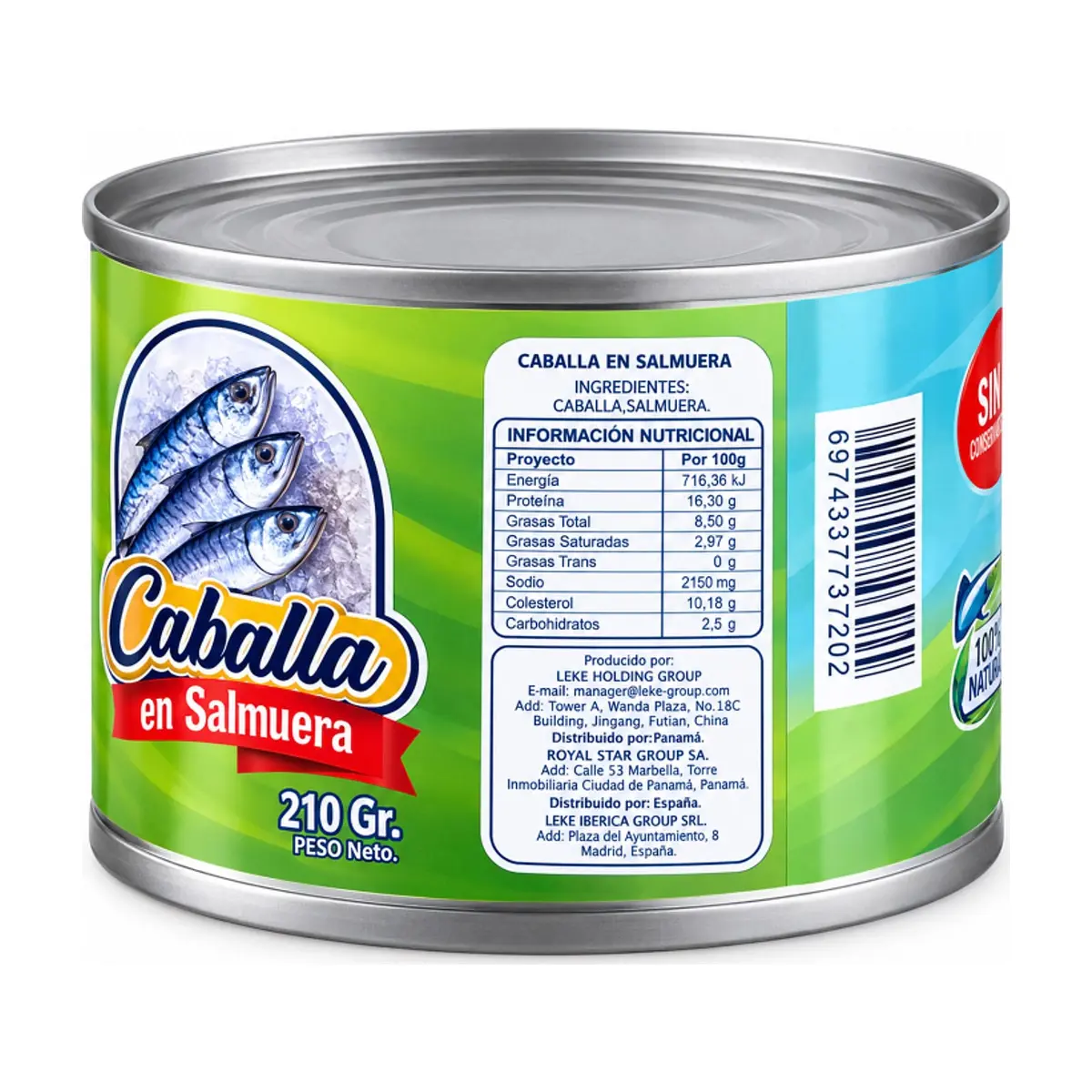 Caballa en salmuera Sabrosísimo (210 g / 7.41 oz) - Miniatura 2