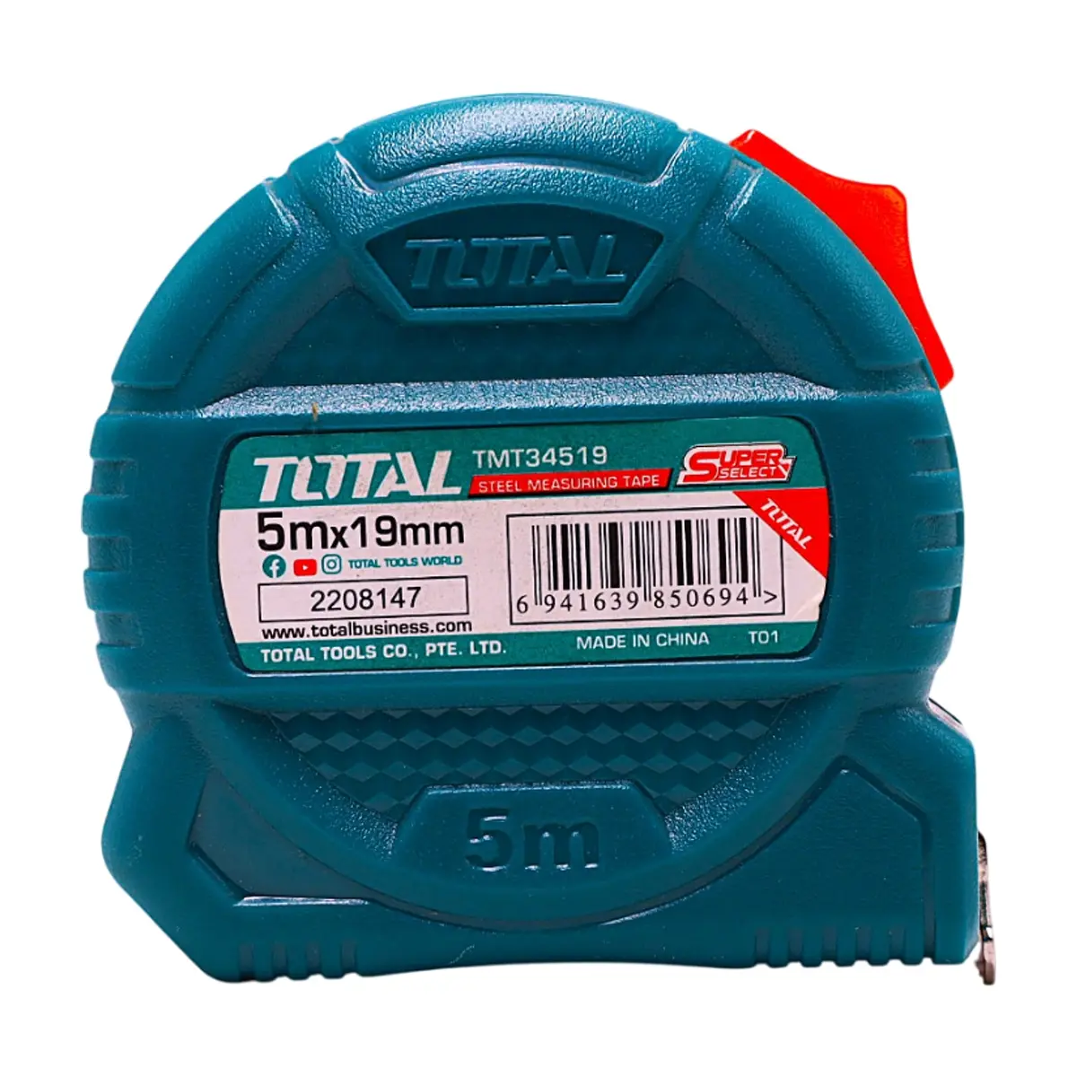 Cinta métrica de acero de 5 m TMT34519 Total Tools - Thumbnail 3
