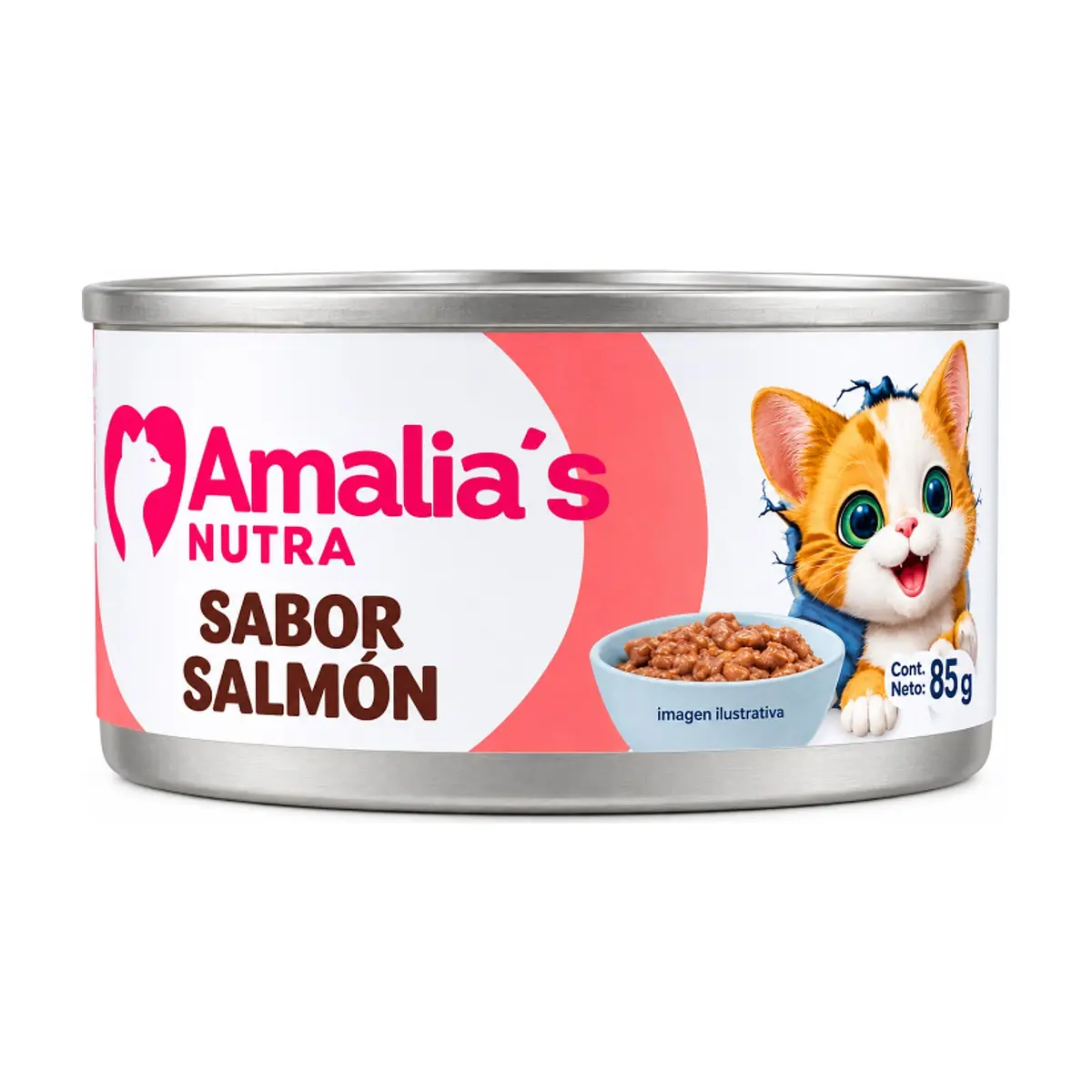 Comida húmeda para gatos sabor salmón Amalia's Nutra (85 g / 2.9 oz)