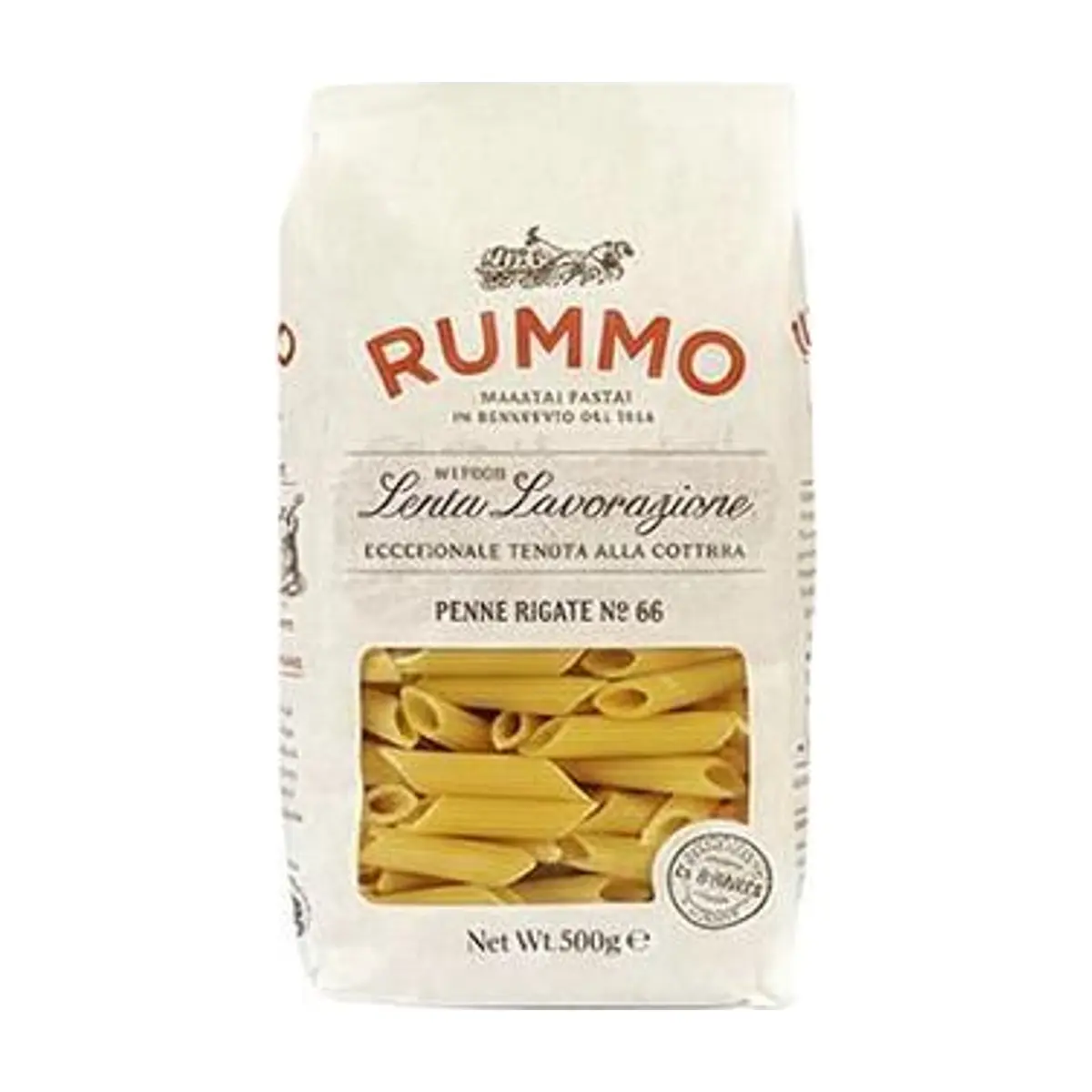 Pasta Penne Rigate No. 66 (500 gr) RUMMO - Image 1