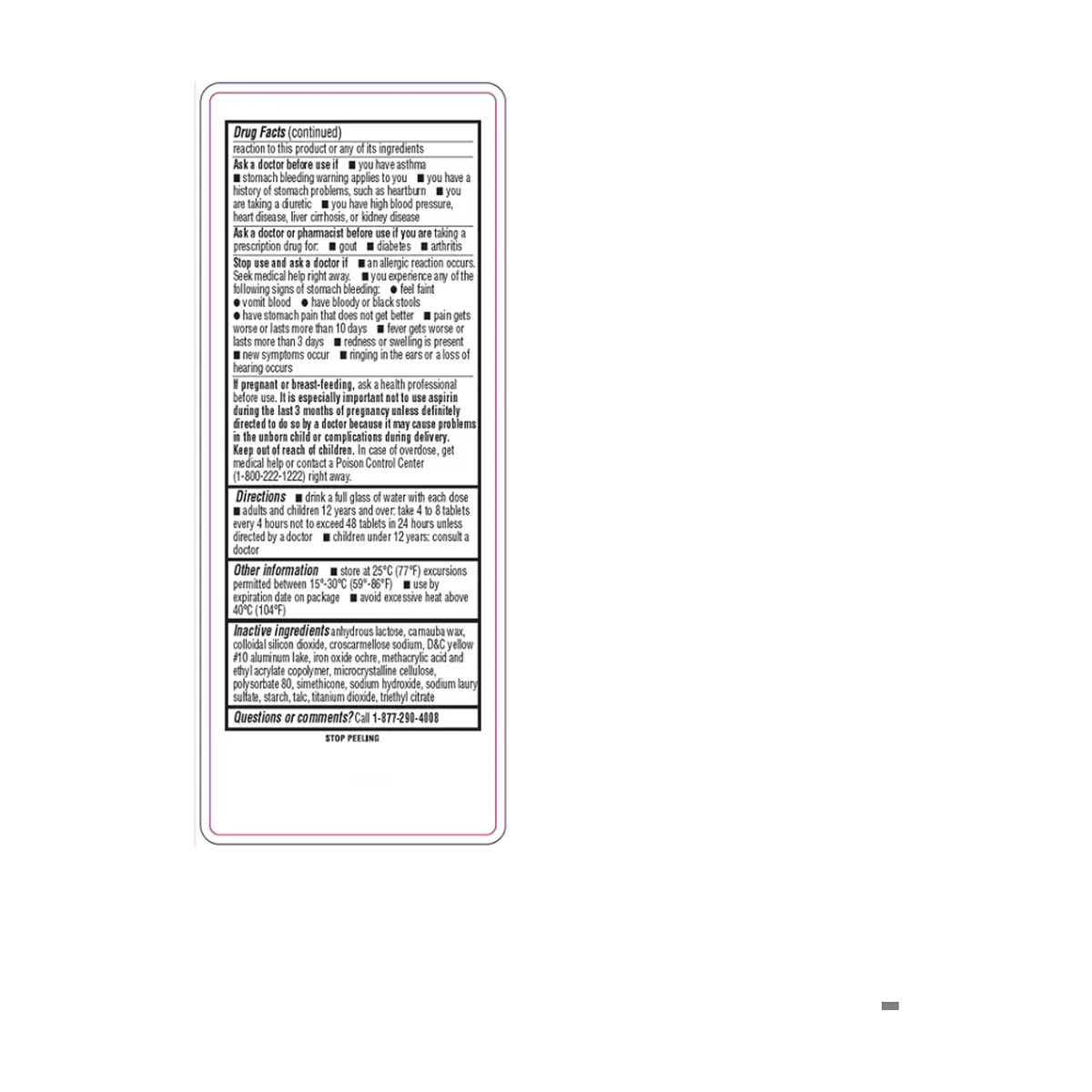 Aspirina. Ácido acetilsalicílico de liberación prolongada 81 mg Timely (120 tabletas) - Thumbnail 6