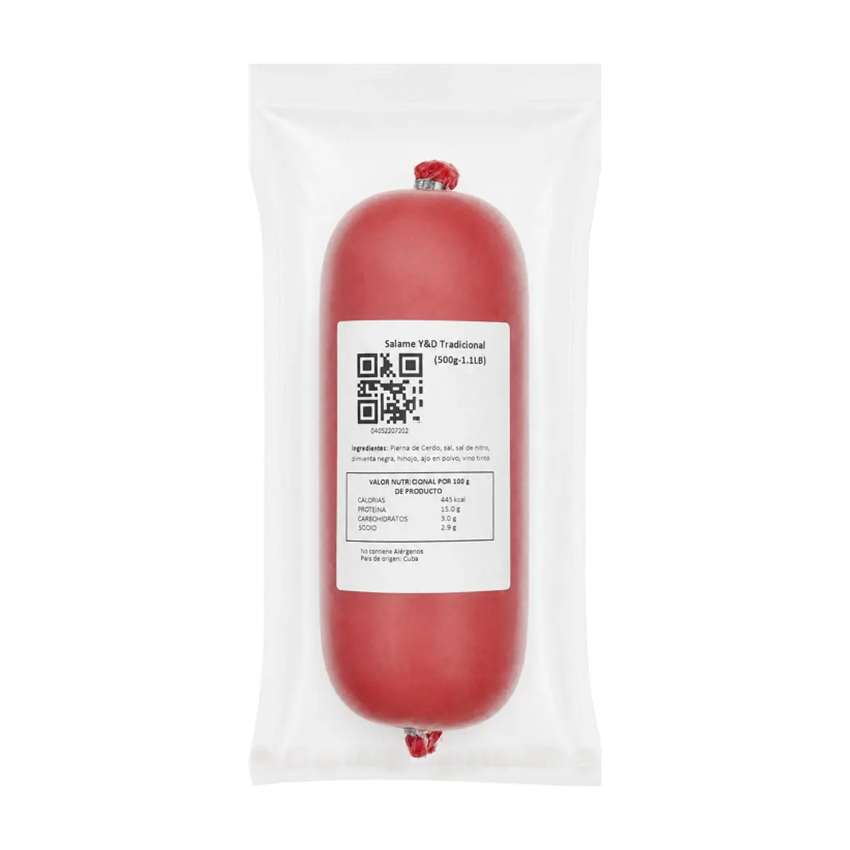 Salame de cerdo Tradicional Y&D Ricos (500 g / 1.1 lb) - Thumbnail 3
